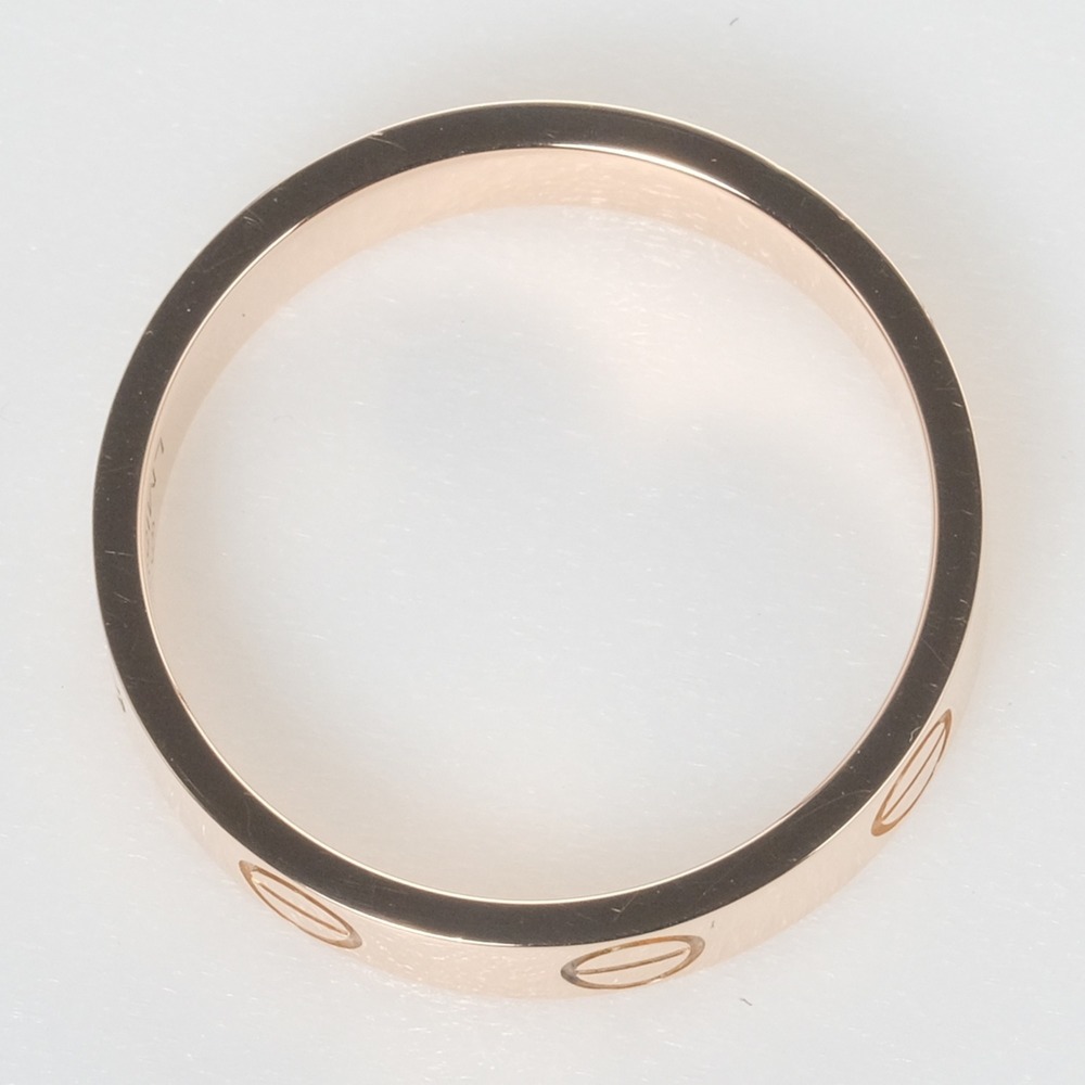 CARTIER Mini Love Wedding K18PG No. 7.5 Women's Ring - Picture 6 of 9